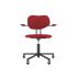 lensvelt maarten baas office chair with armrests backrest b grenada red 010 black ral9005 soft wheels