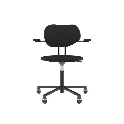 Lensvelt Maarten Baas Office Chair With Armrests Backrest B Havana Black 090 Black (RAL9005) Soft Wheels