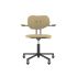 lensvelt maarten baas office chair with armrests backrest b light brown 141 black ral9005 soft wheels