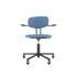 lensvelt maarten baas office chair with armrests backrest c blue horizon 040 black ral9005 soft wheels