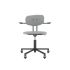 lensvelt maarten baas office chair with armrests backrest c breeze light grey 171 black ral9005 soft wheels