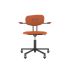 lensvelt maarten baas office chair with armrests backrest c burn orange 102 black ral9005 soft wheels