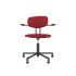 lensvelt maarten baas office chair with armrests backrest c grenada red 010 black ral9005 soft wheels