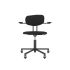 lensvelt maarten baas office chair with armrests backrest c havana black 090 black ral9005 soft wheels