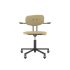 lensvelt maarten baas office chair with armrests backrest c light brown 141 black ral9005 soft wheels