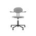 lensvelt maarten baas office chair with armrests backrest d breeze light grey 171 black ral9005 soft wheels