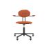 lensvelt maarten baas office chair with armrests backrest d burn orange 102 black ral9005 soft wheels