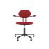 lensvelt maarten baas office chair with armrests backrest d grenada red 010 black ral9005 soft wheels
