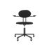 lensvelt maarten baas office chair with armrests backrest d havana black 090 black ral9005 soft wheels