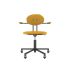 lensvelt maarten baas office chair with armrests backrest d lemon yellow 051 black ral9005 soft wheels