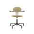 lensvelt maarten baas office chair with armrests backrest d light brown 141 black ral9005 soft wheels