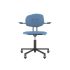 lensvelt maarten baas office chair with armrests backrest e blue horizon 040 black ral9005 soft wheels