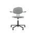 lensvelt maarten baas office chair with armrests backrest e breeze light grey 171 black ral9005 soft wheels