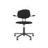 lensvelt maarten baas office chair with armrests backrest e havana black 090 black ral9005 soft wheels