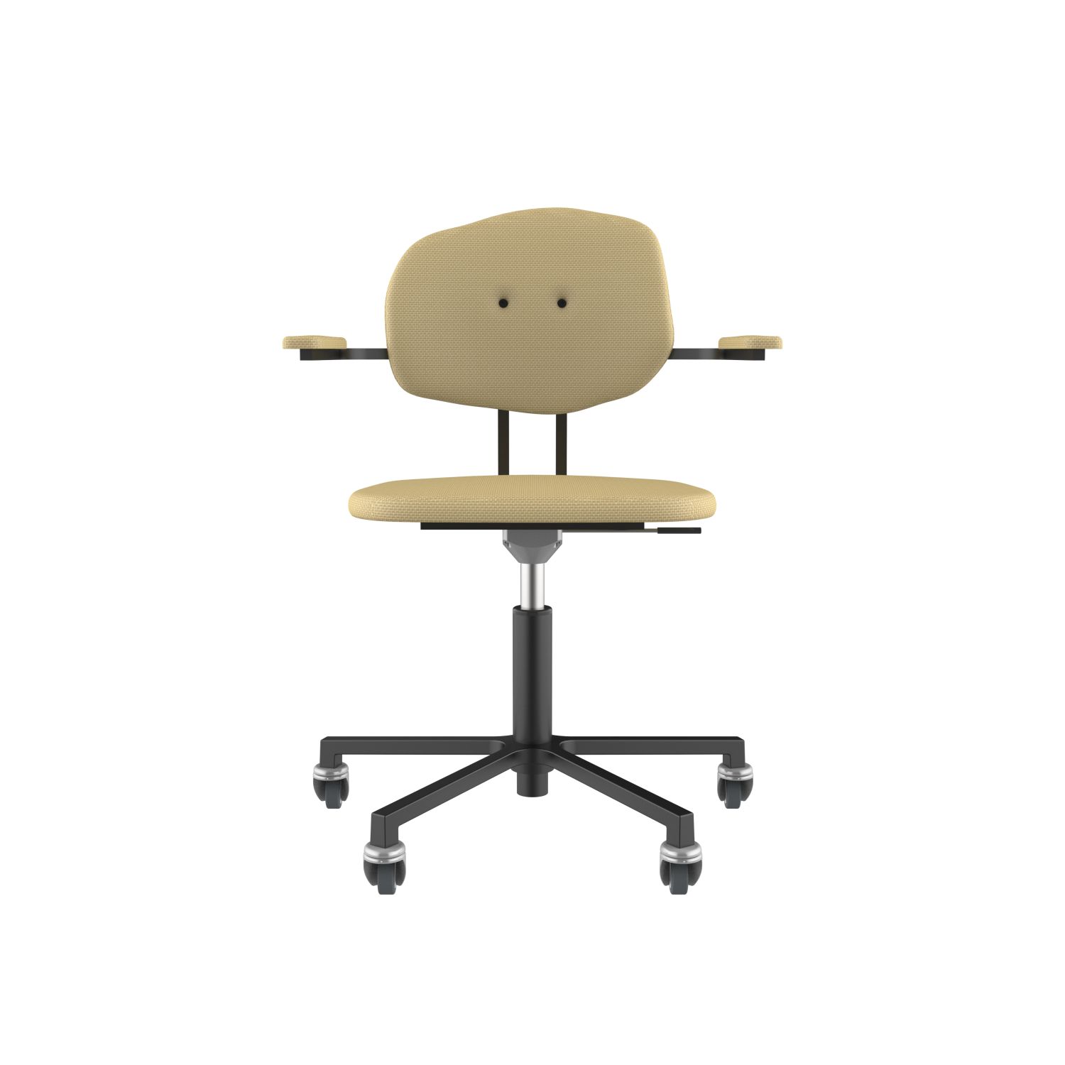 lensvelt maarten baas office chair with armrests backrest e light brown 141 black ral9005 soft wheels