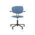 lensvelt maarten baas office chair with armrests backrest f blue horizon 040 black ral9005 soft wheels