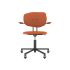 lensvelt maarten baas office chair with armrests backrest f burn orange 102 black ral9005 soft wheels
