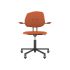 lensvelt maarten baas office chair with armrests backrest g burn orange 102 black ral9005 soft wheels