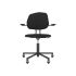 lensvelt maarten baas office chair with armrests backrest g havana black 090 black ral9005 soft wheels