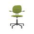 lensvelt maarten baas office chair with armrests backrest h fairway green 020 black ral9005 soft wheels
