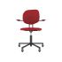 lensvelt maarten baas office chair with armrests backrest h grenada red 010 black ral9005 soft wheels