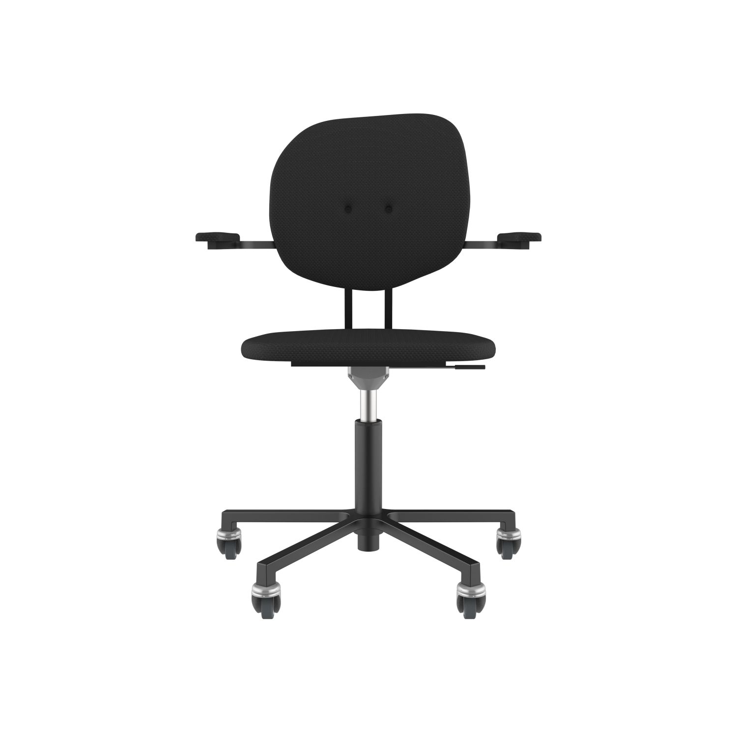 lensvelt maarten baas office chair with armrests backrest h havana black 090 black ral9005 soft wheels