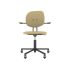lensvelt maarten baas office chair with armrests backrest h light brown 141 black ral9005 soft wheels
