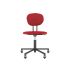 lensvelt maarten baas office chair without armrests backrest a grenada red 010 black ral9005 soft wheels