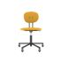 lensvelt maarten baas office chair without armrests backrest a lemon yellow 051 black ral9005 soft wheels