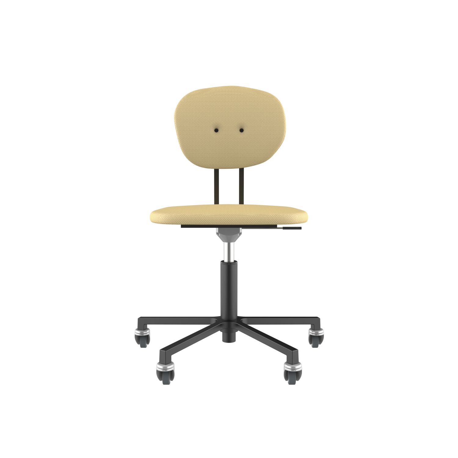 lensvelt maarten baas office chair without armrests backrest a light brown 141 black ral9005 soft wheels
