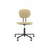 lensvelt maarten baas office chair without armrests backrest a light brown 141 black ral9005 soft wheels