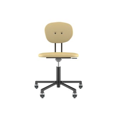 Lensvelt Maarten Baas Office Chair Without Armrests Backrest A Light Brown 141 Black (RAL9005) Soft Wheels