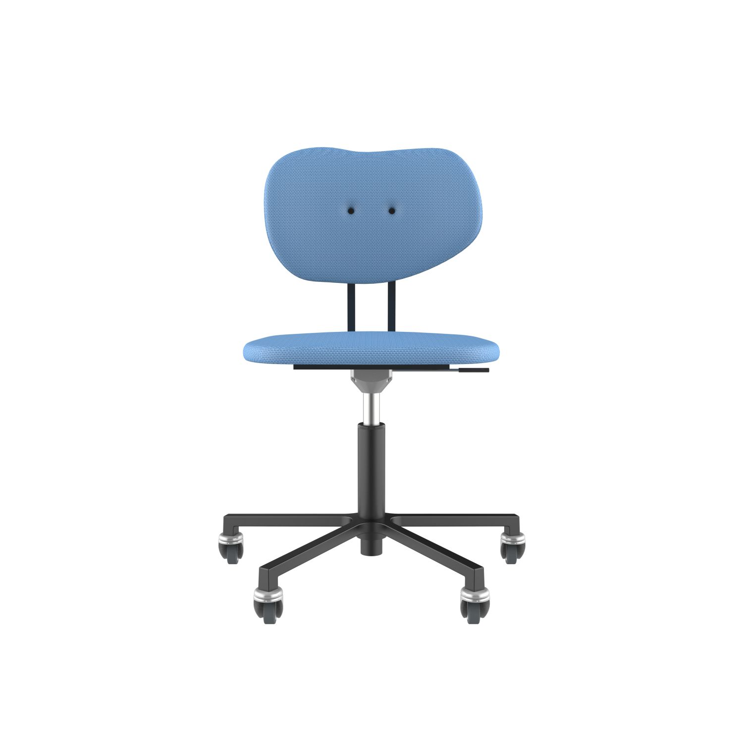 lensvelt maarten baas office chair without armrests backrest b blue horizon 040 black ral9005 soft wheels