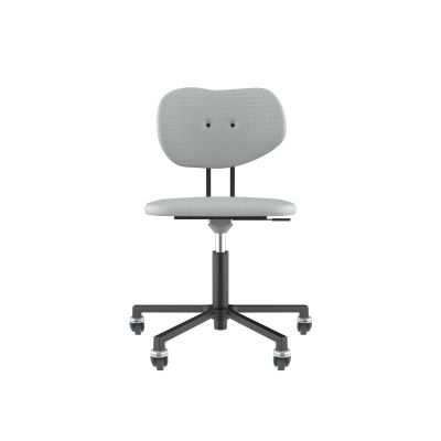 Lensvelt Maarten Baas Office Chair Without Armrests Backrest B Breeze Light Grey 171 Black (RAL9005) Soft Wheels