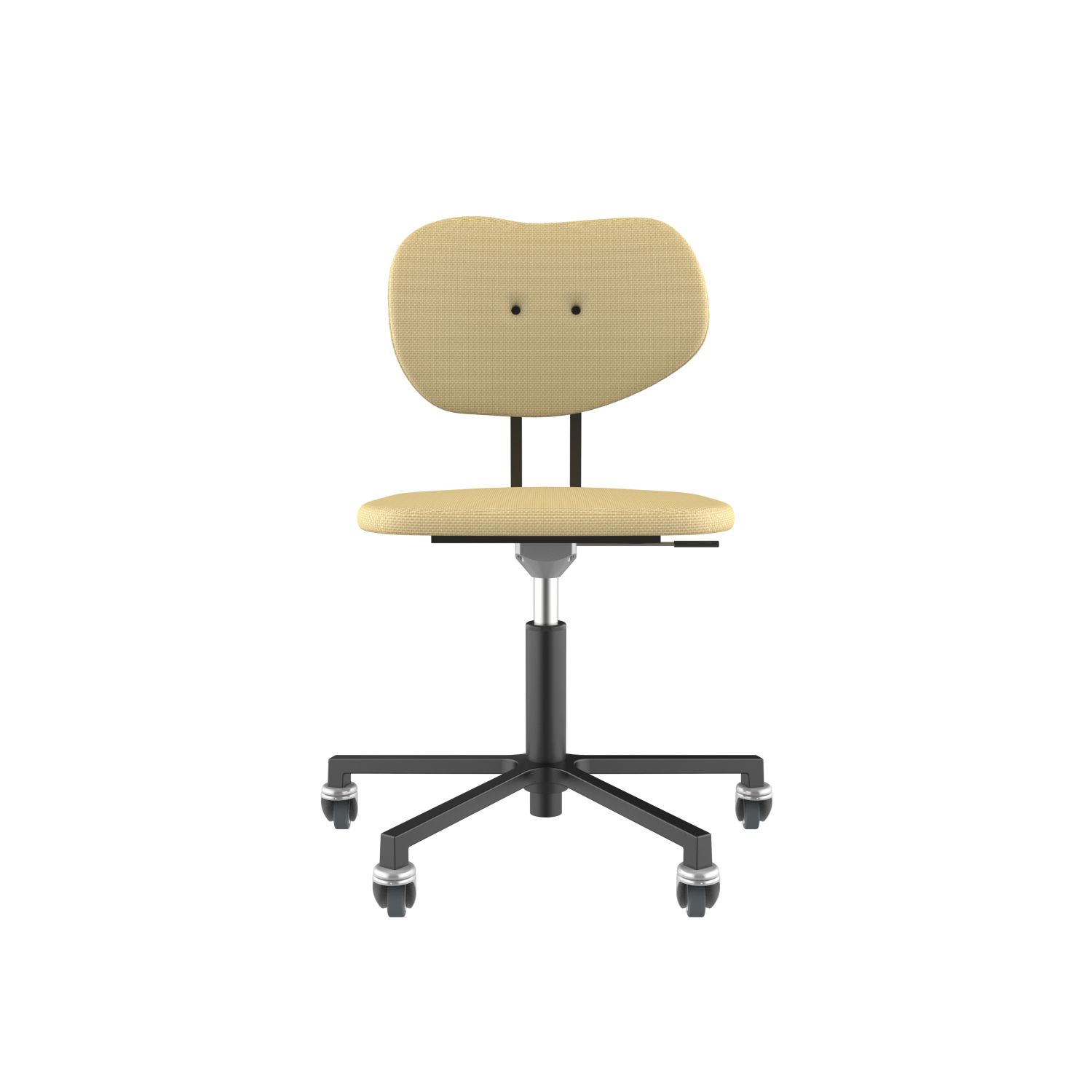 lensvelt maarten baas office chair without armrests backrest b light brown 141 black ral9005 soft wheels