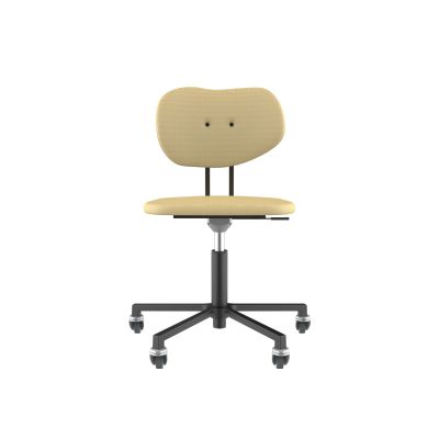 Lensvelt Maarten Baas Office Chair Without Armrests Backrest B Light Brown 141 Black (RAL9005) Soft Wheels