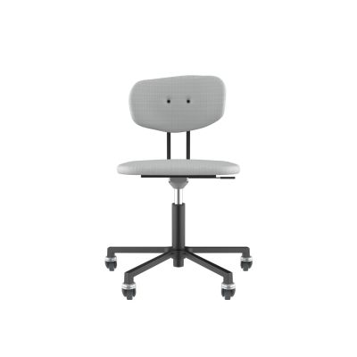 Lensvelt Maarten Baas Office Chair Without Armrests Backrest C Breeze Light Grey 171 Black (RAL9005) Soft Wheels