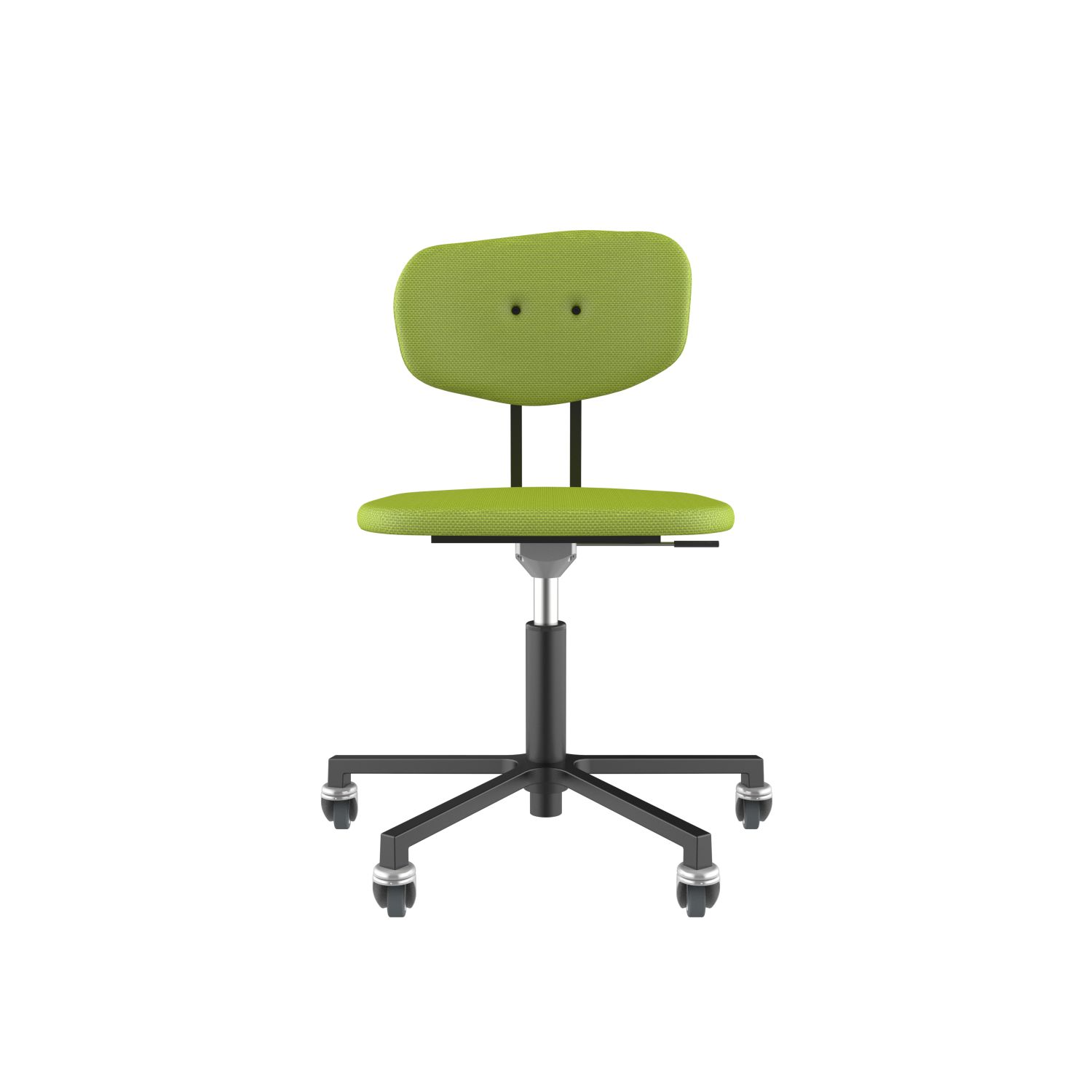 lensvelt maarten baas office chair without armrests backrest c fairway green 020 black ral9005 soft wheels