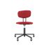 lensvelt maarten baas office chair without armrests backrest c grenada red 010 black ral9005 soft wheels