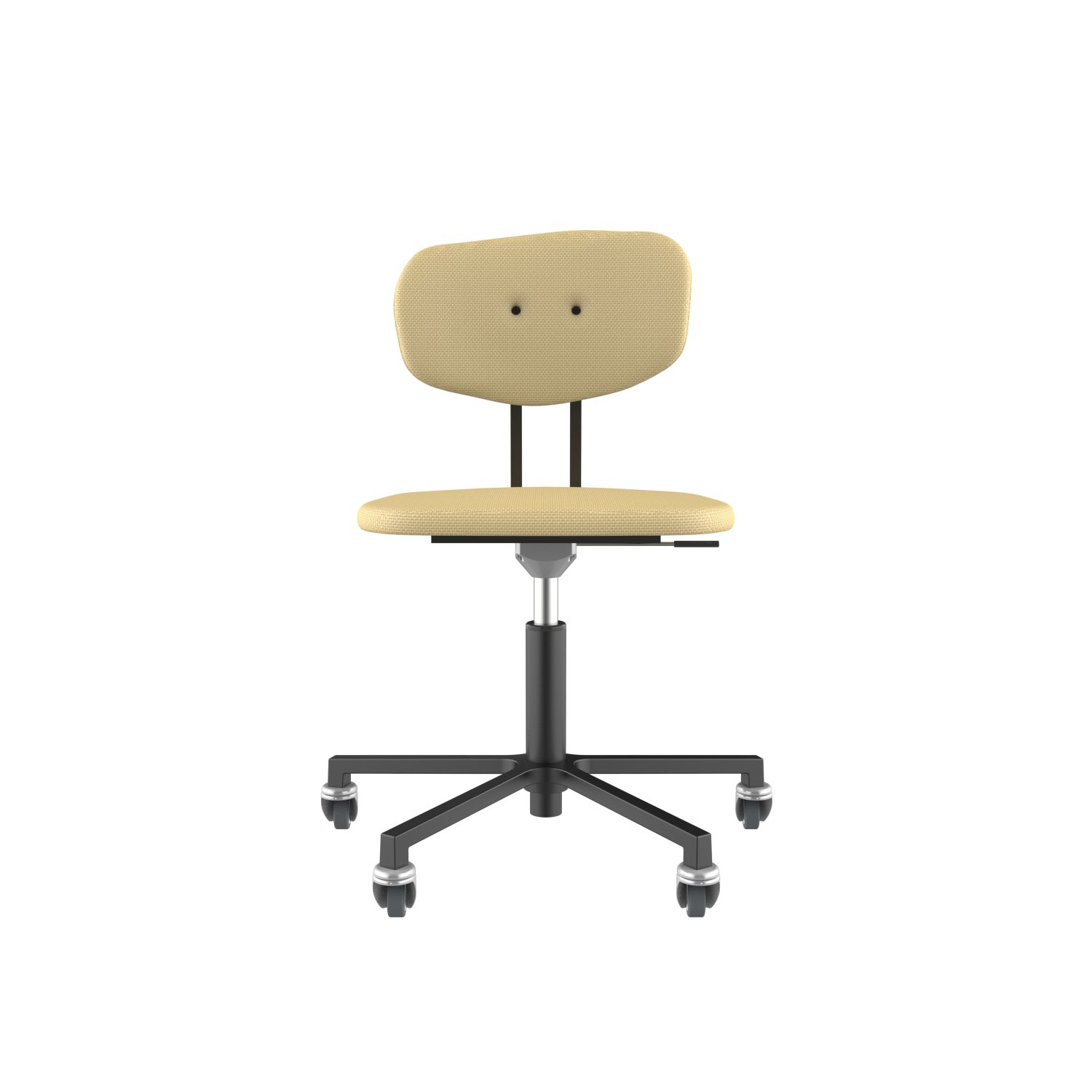 lensvelt maarten baas office chair without armrests backrest c light brown 141 black ral9005 soft wheels