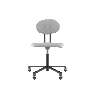 Lensvelt Maarten Baas Office Chair Without Armrests Backrest D Breeze Light Grey 171 Black (RAL9005) Soft Wheels