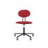 lensvelt maarten baas office chair without armrests backrest d grenada red 010 black ral9005 soft wheels