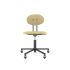 lensvelt maarten baas office chair without armrests backrest d light brown 141 black ral9005 soft wheels