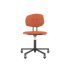 lensvelt maarten baas office chair without armrests backrest e burn orange 102 black ral9005 soft wheels