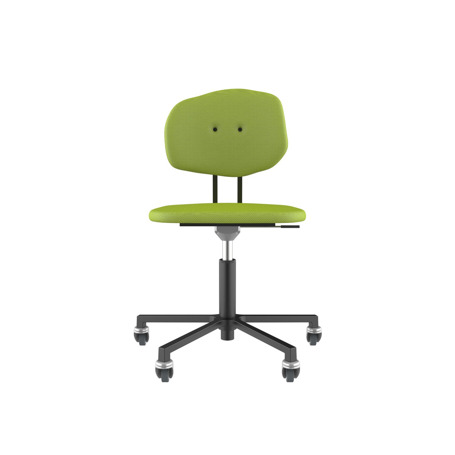 lensvelt maarten baas office chair without armrests backrest e fairway green 020 black ral9005 soft wheels