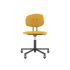 lensvelt maarten baas office chair without armrests backrest e lemon yellow 051 black ral9005 soft wheels