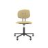 lensvelt maarten baas office chair without armrests backrest e light brown 141 black ral9005 soft wheels