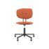 lensvelt maarten baas office chair without armrests backrest f burn orange 102 black ral9005 soft wheels