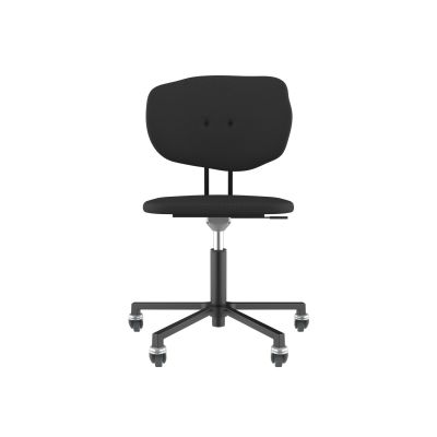 Lensvelt Maarten Baas Office Chair Without Armrests Backrest F Havana Black 090 Black (RAL9005) Soft Wheels