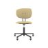 lensvelt maarten baas office chair without armrests backrest f light brown 141 black ral9005 soft wheels